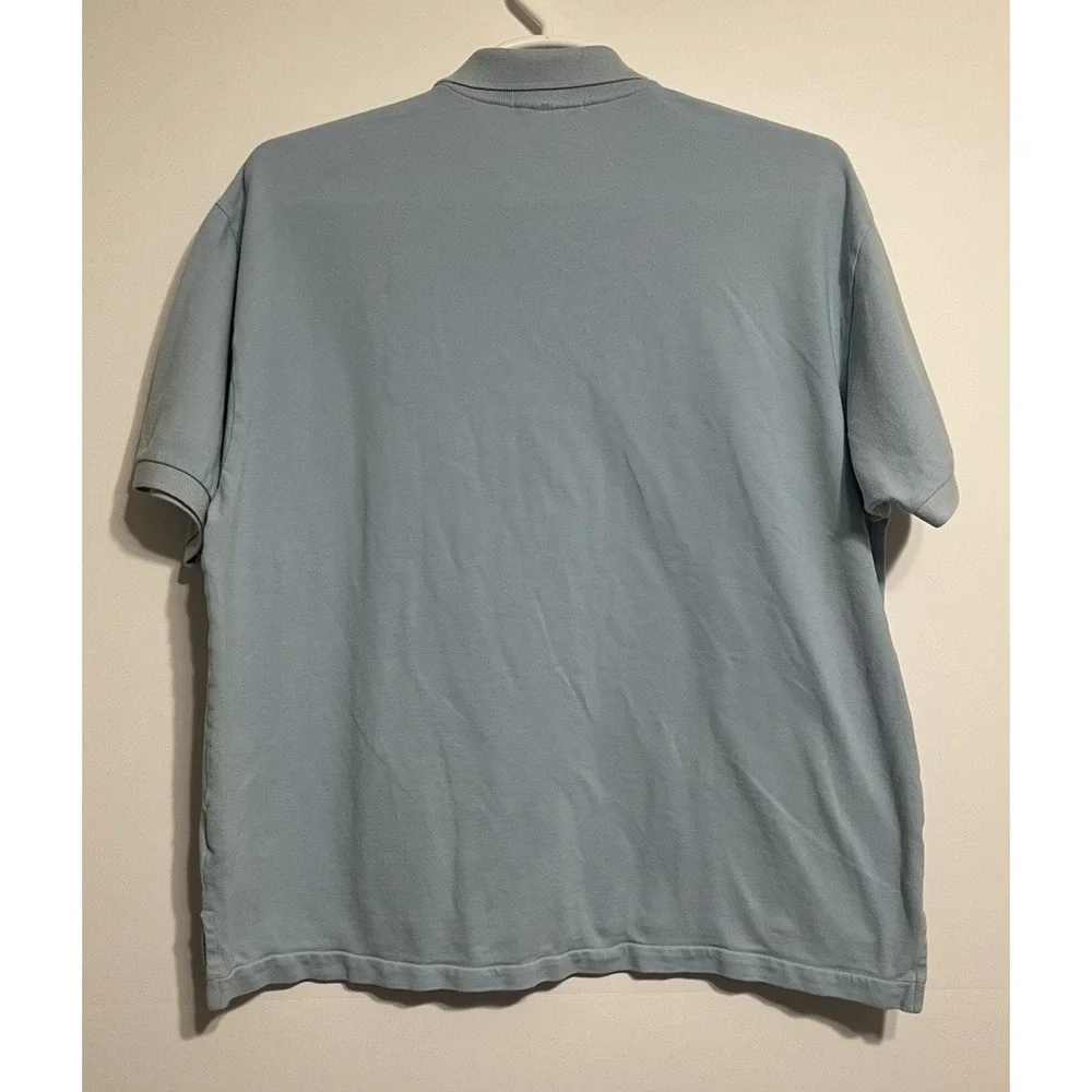 Polo Ralph Lauren Polo Shirt Mens XL Blue Short Sleeve Cotton Pink Pony Logo